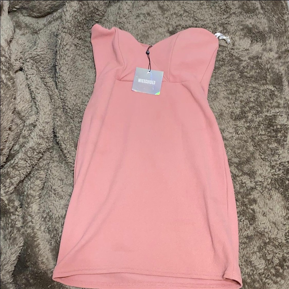New with tags misguided rose strapless dress
